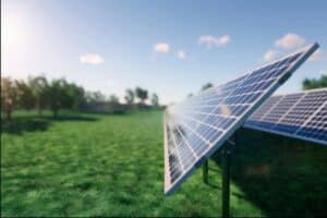 paineis solares em campo
